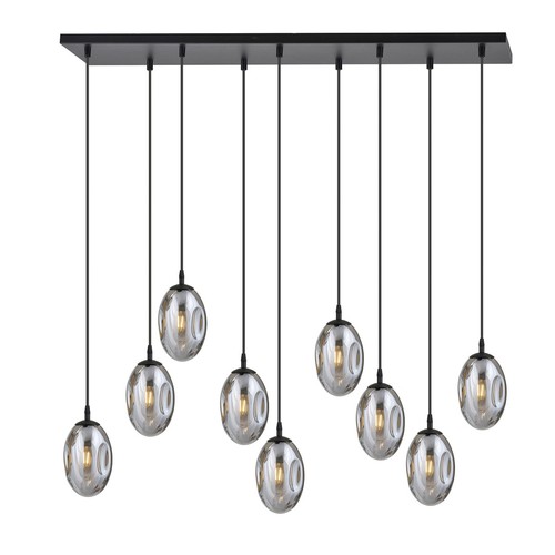 Astral 9 Svart/Grafit pendellampa - Ø12 cm, E14, 230V, utan ljuskälla