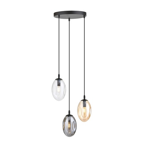 Astral 3 Svart Premium Mix pendellampa - Ø12 cm, E14, 230V, utan ljuskälla