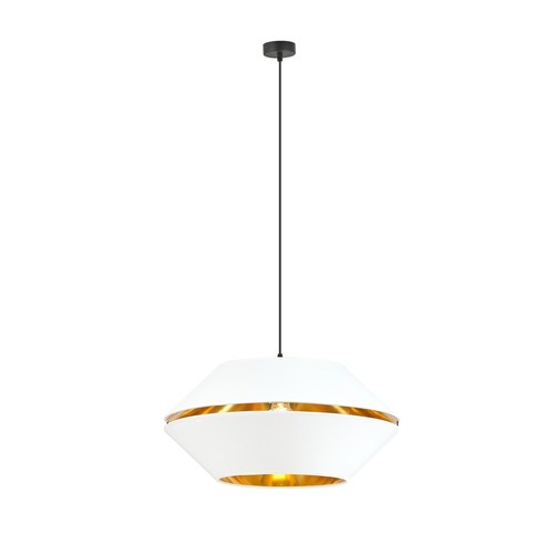 Piano 1 Vit/Guld pendellampa - Ø42 cm, E27, 230V, utan ljuskälla
