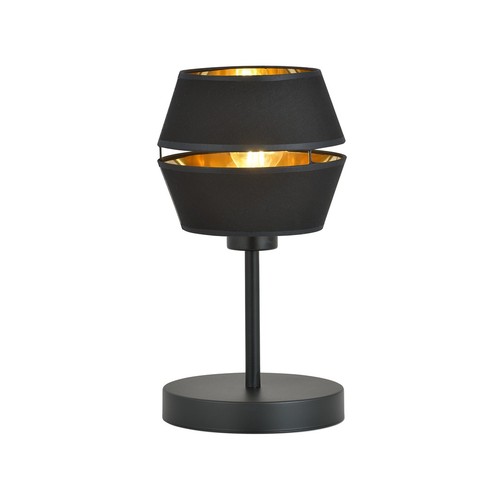 Piano Ln Svart/Guld bordslampa - Ø20 cm, E27, 230V, utan ljuskälla