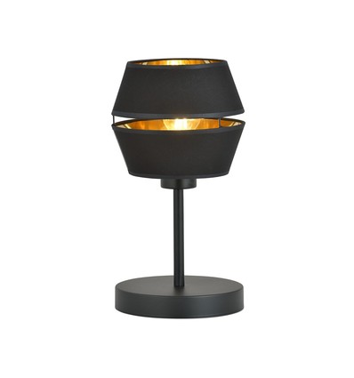 Piano Ln Svart/Guld bordslampa - Ø20 cm, E27, 230V, utan ljuskälla
