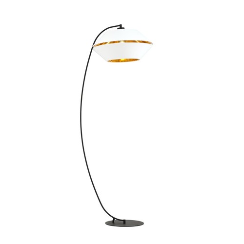 Piano Lp Vit/Guld golvlampa - Ø42 cm, E27, 230V, utan ljuskälla