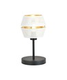 Malia Ln Vit/Guld bordslampa - Ø20 cm, E27, 230V, utan ljuskälla