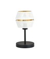 Malia Ln Vit/Guld bordslampa - Ø20 cm, E27, 230V, utan ljuskälla