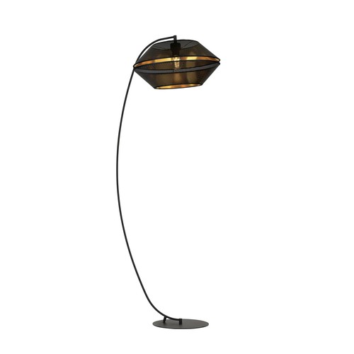 Malia Lp Svart/Guld golvlampa - Ø42 cm, E27, 230V, utan ljuskälla