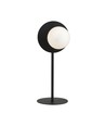 Oslo Ln Svart/Opal bordslampa - Ø15 cm, E14, 230V, utan ljuskälla