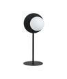 Oslo Ln Svart/Opal bordslampa - Ø15 cm, E14, 230V, utan ljuskälla