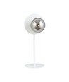 Oslo Ln Vit/Grafit bordslampa - Ø14 cm, E14, 230V, utan ljuskälla