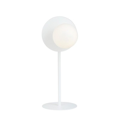 Oslo Ln Vit/Opal bordslampa - Ø15 cm, E14, 230V, utan ljuskälla