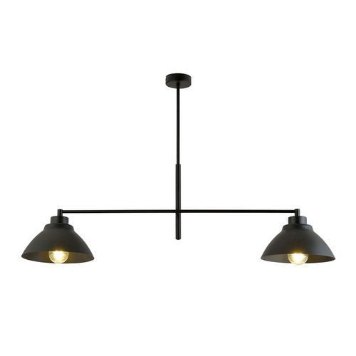 Maverick 2 Svart ljuskrona - Ø22 cm, E27, 230V, utan ljuskälla