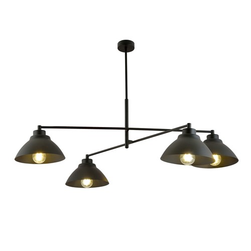 Maverick 4 Svart ljuskrona - Ø22 cm, E27, 230V, utan ljuskälla