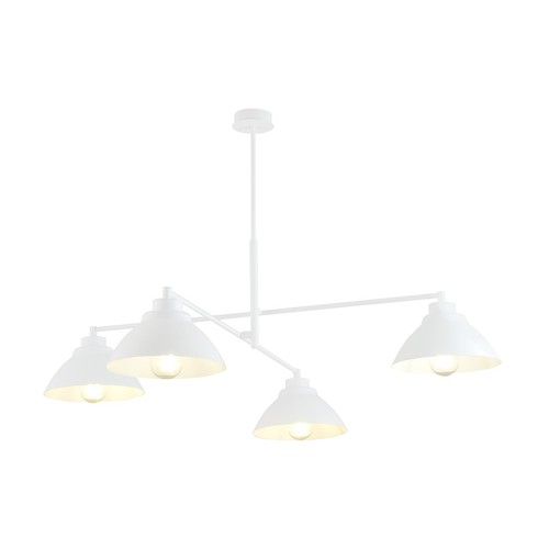 Maverick 4 Vit ljuskrona - Ø22 cm, E27, 230V, utan ljuskälla