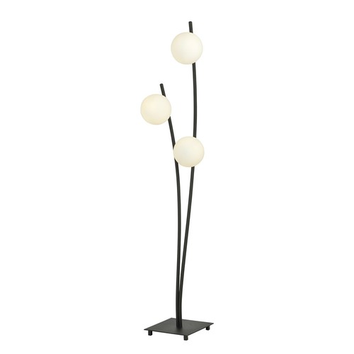 Hunter LP3 Svart/Opal golvlampa - Ø15 cm, E14, 230V, utan ljuskälla