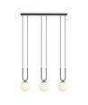 Glam 3 Svart/Opal pendellampa - Ø15 cm, E14, 230V, utan ljuskälla