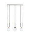 Glam 3 Svart/Opal pendellampa - Ø15 cm, E14, 230V, utan ljuskälla