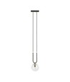 Glam 1 Svart/Transparent pendellampa - Ø14 cm, E14, 230V, utan ljuskälla