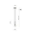 Glam 1 Svart/Transparent pendellampa - Ø14 cm, E14, 230V, utan ljuskälla