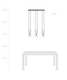 Glam 3 Svart/Transparent pendellampa - Ø14 cm, E14, 230V, utan ljuskälla