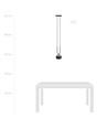 Glam 1 Svart/Randig pendellampa - Ø14 cm, E14, 230V, utan ljuskälla
