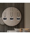 Glam 3 Svart/Randig pendellampa - Ø14 cm, E14, 230V, utan ljuskälla