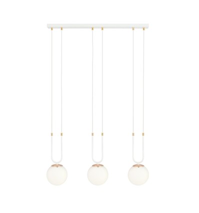 Glam 3 Vit/Opal pendellampa - Ø15 cm, E14, 230V, utan ljuskälla