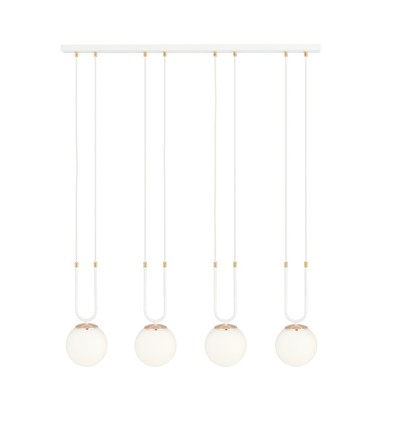 Glam 4 Vit/Opal pendellampa - Ø15 cm, E14, 230V, utan ljuskälla