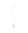 Glam 1 Vit/Transparent pendellampa - Ø14 cm, E14, 230V, utan ljuskälla