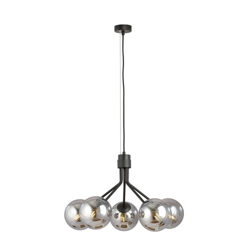 Nova 5 Svart/Grafit pendellampa - Ø14 cm, E14, 230V, utan ljuskälla