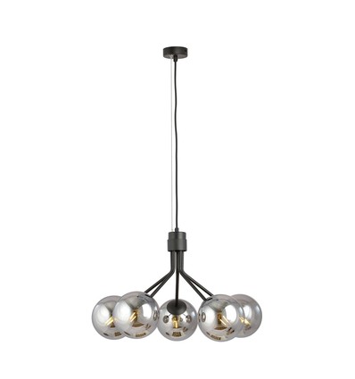 Nova 5 Svart/Grafit pendellampa - Ø14 cm, E14, 230V, utan ljuskälla