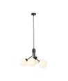 Nova 4 Svart/Opal pendellampa - Ø15 cm, E14, 230V, utan ljuskälla