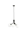Nova 4 Svart/Opal pendellampa - Ø15 cm, E14, 230V, utan ljuskälla