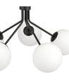Nova 5 Svart/Opal pendellampa - Ø15 cm, E14, 230V, utan ljuskälla