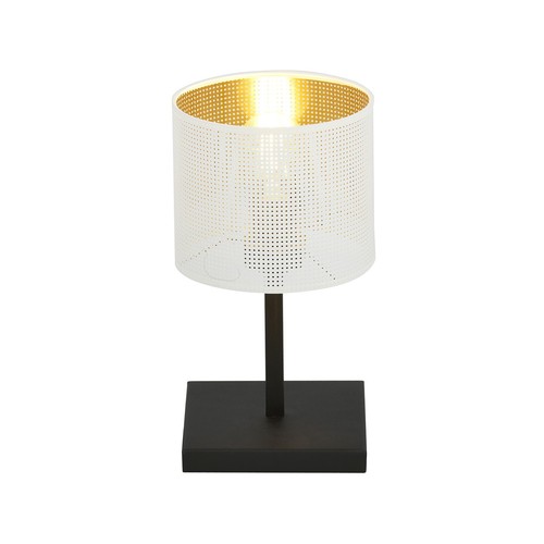Jordan LN1 Vit/Guld bordslampa - Ø15 cm, E27, 230V, utan ljuskälla