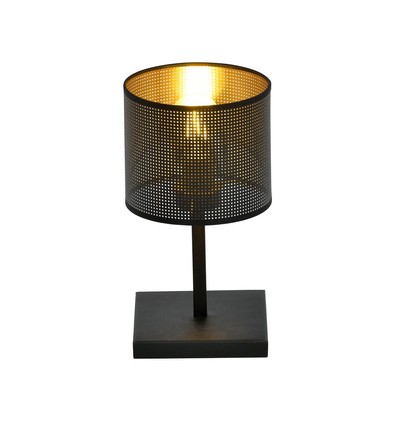 Jordan LN1 Svart/Guld bordlampa - Ø15 cm, E27, 230V, utan ljuskälla