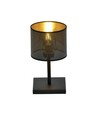 Jordan LN1 Svart/Guld bordlampa - Ø15 cm, E27, 230V, utan ljuskälla