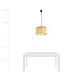 Aston 1 Rattan pendellampa - Ø35 cm, E27, 230V, utan ljuskälla