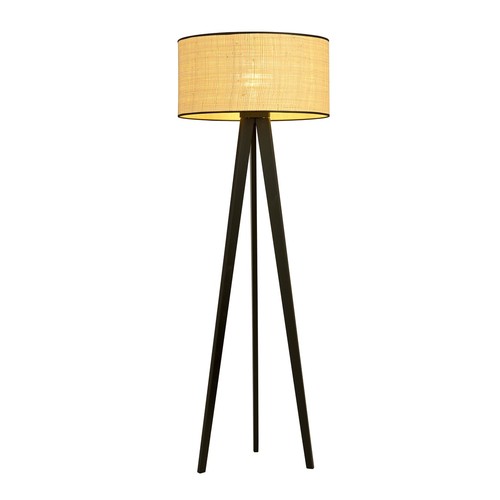 Aston LP1 Rattan golvlampa - Ø45 cm, E27, 230V, utan ljuskälla