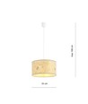 Aston 1 Cork pendellampa - Ø35 cm, E27, 230V, utan ljuskälla