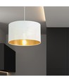 Aston 1 Vit/Guld pendellampa - Ø35 cm, E27, 230V, utan ljuskälla