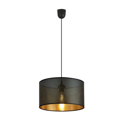 Aston 1 Svart/Guld pendellampa - Ø35 cm, E27, 230V, utan ljuskälla