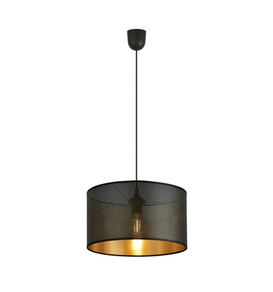 Aston 1 Svart/Guld pendellampa - Ø35 cm, E27, 230V, utan ljuskälla