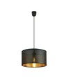 Aston 1 Svart/Guld pendellampa - Ø35 cm, E27, 230V, utan ljuskälla