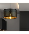 Aston 1 Svart/Guld pendellampa - Ø35 cm, E27, 230V, utan ljuskälla