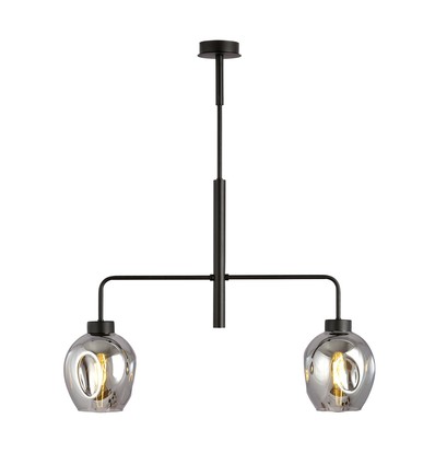 Lukka 2 Svart/Grafit pendellampa - Ø14 cm, E27, 230V, utan ljuskälla