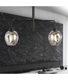 Lukka 2 Svart/Grafit pendellampa - Ø14 cm, E27, 230V, utan ljuskälla