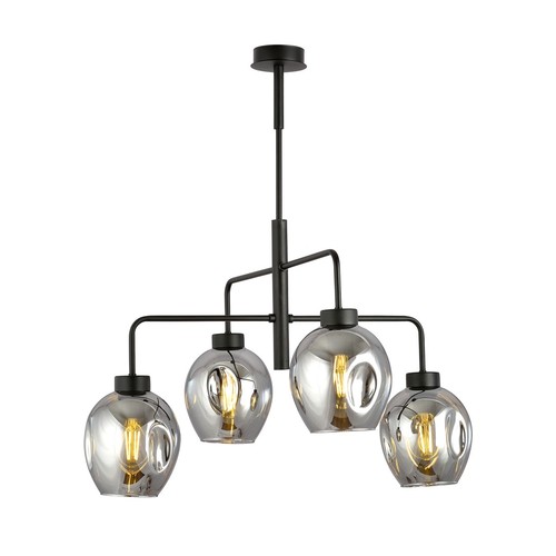 Lukka 4 Svart/Grafit pendellampa - Ø14 cm, E27, 230V, utan ljuskälla