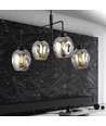 Lukka 4 Svart/Grafit pendellampa - Ø14 cm, E27, 230V, utan ljuskälla