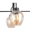 Lukka 4 Svart/Bärnsten pendellampa - Ø14 cm, E27, 230V, utan ljuskälla