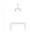 Lukka 2 Svart/Transparent pendellampa - Ø14 cm, E27, 230V, utan ljuskälla