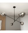 Linear 4 Svart/Grafit pendellampa - Ø14 cm, E14, 230V, utan ljuskälla